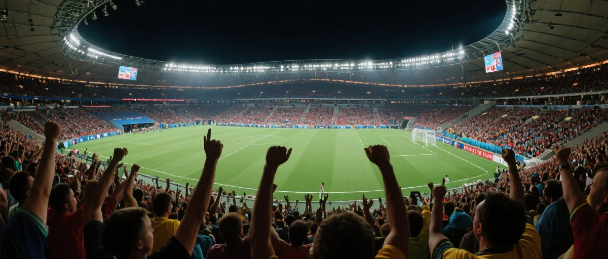 国际足球赛事球场氛围图