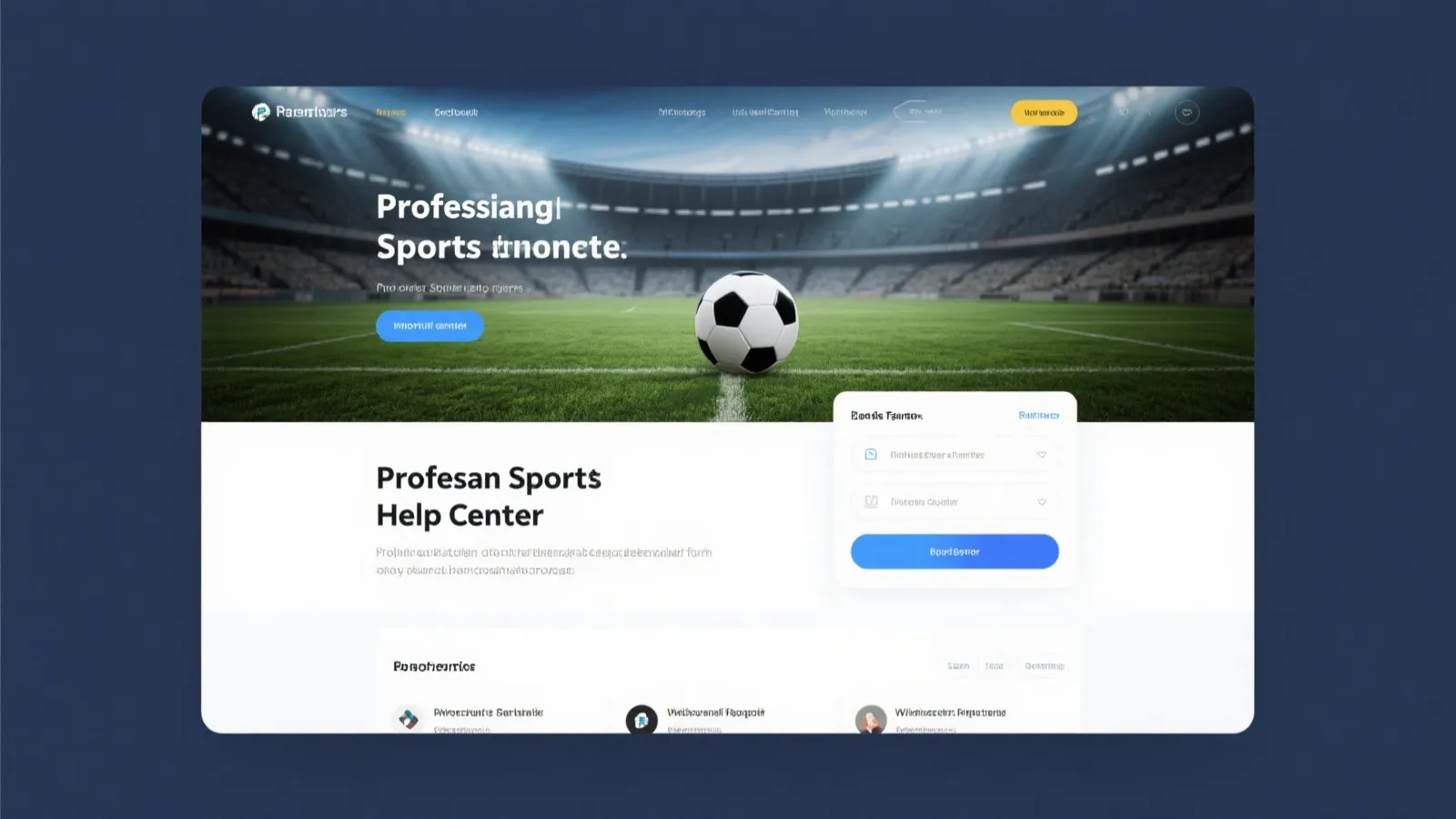 体育主题帮助中心横幅